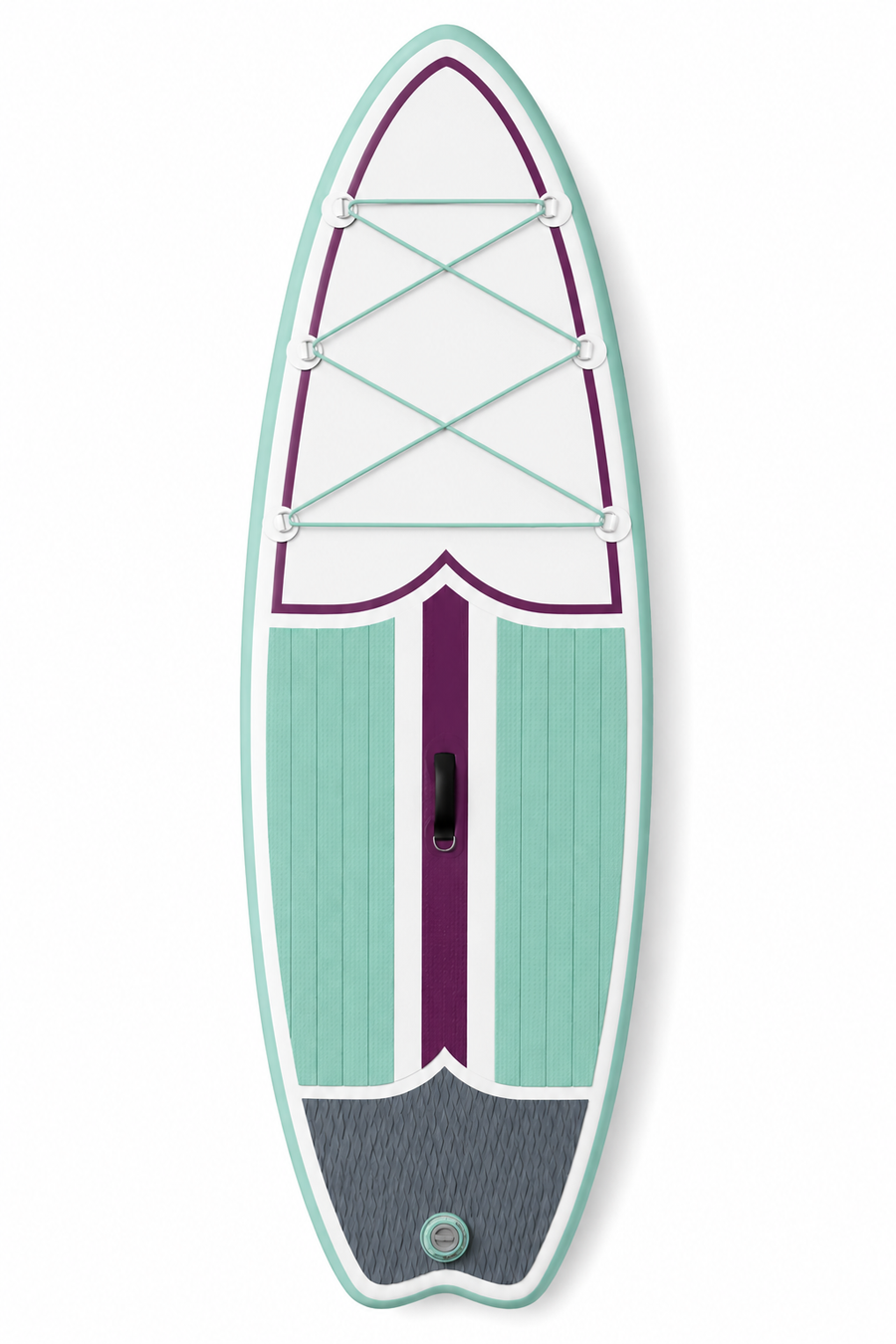 Lightweight Inflatable Paddleboard System with Magnetic Accessory Docking