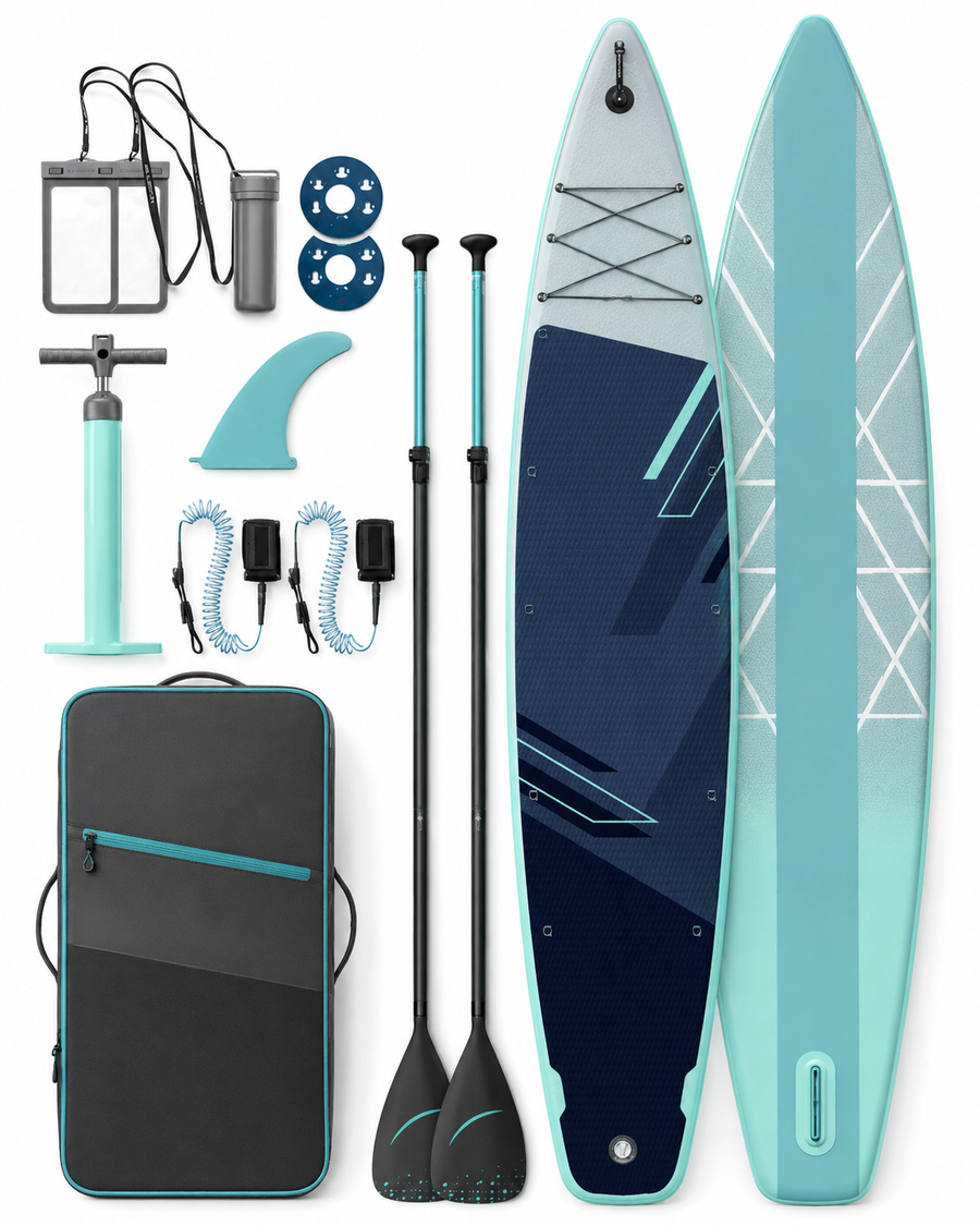 Elite Tandem Inflatable Paddleboard System – Heavy-Duty Dual Passenger SUP Kit