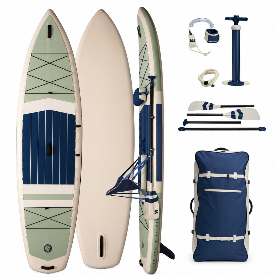 Ultra-Light Inflatable Hybrid Kayak & Paddleboard System with Welded Seams