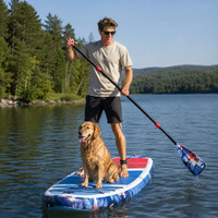 Island Vibe Inflatable Hybrid Kayak & Paddleboard System with Welded Seams
