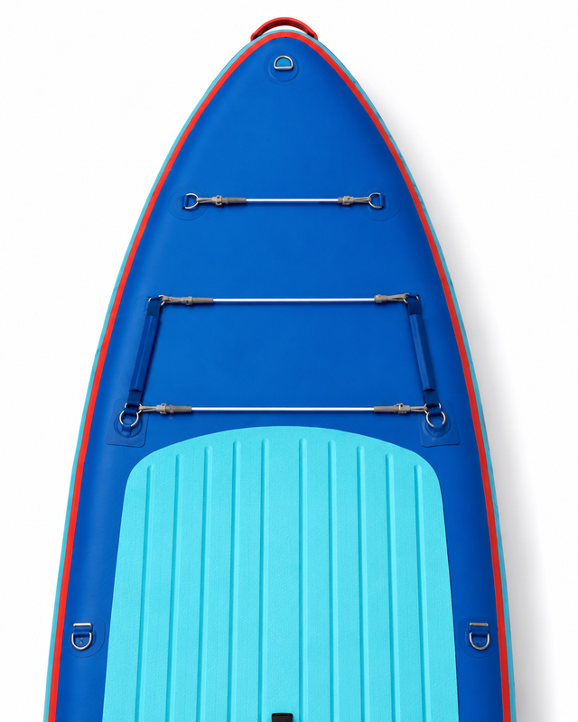 Premium Tropical 10'6" Ultra-Stable Inflatable Paddleboard – Triple-Layer Military PVC Cruise Edition