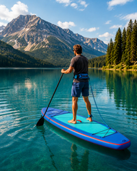 Premium Tropical 10'6" Ultra-Stable Inflatable Paddleboard – Triple-Layer Military PVC Cruise Edition