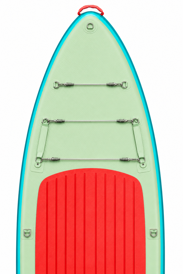Premium Deep Emerald 10'6" Ultra-Stable Inflatable Paddleboard – Triple-Layer Military PVC Cruise Edition