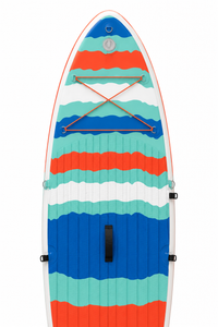 Premium Kids 8' Hybrid Inflatable Paddleboard & Kayak Bundle – 2-in-1 Tropical Floral Edition with Detachable Aero-Seat