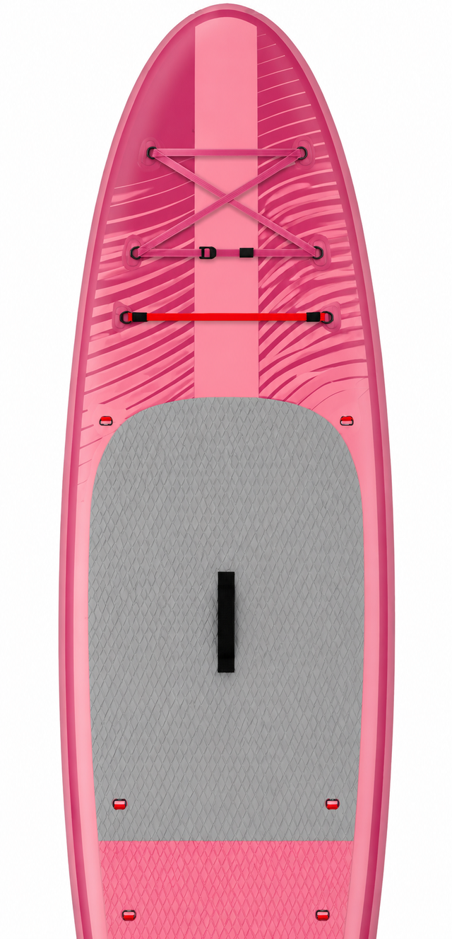 Premium Raspberry 10'2" Inflatable Paddleboard – Lightweight Dual-Stringer Edition with Full Pink Accessory Suite
