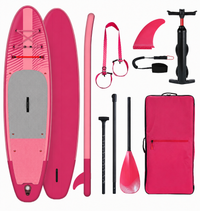 Premium Raspberry 10'2" Inflatable Paddleboard – Lightweight Dual-Stringer Edition with Full Pink Accessory Suite