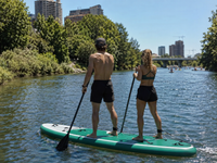 Premium 12'6" Expedition Inflatable Touring SUP – Dual-Fin Heavy Cargo Cruiser with RSS Side-Stiffening System & Underbelly Nose Runner