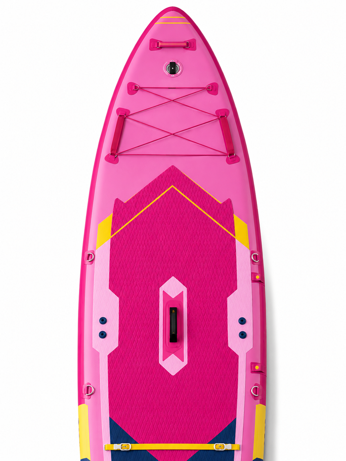 Premium 11'6" Tandem Kayak-Hybrid Inflatable SUP – 89cm Ultra-Wide Heavy-Duty Family Explorer with 5-Fin Matrix, Rigid Inflatable Seat & 10L Dry Bag