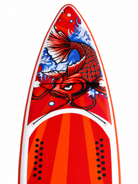 Premium 11'6" Universal Touring Inflatable SUP – 84cm Wide Lightweight Single-Layer Fusion Board with Reinforced Armor Rails, 3-Fin Setup & Aluminum Paddle Bundle