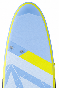 Premium 10'8" Double-Chamber Inflatable SUP – 34" Wide Ultra-Stable Yoga & Rental Board with Kayak Seat D-Rings, 9" Touring Fin & Lightweight Fusion Hull