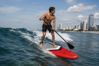 Premium 10'8" All-Around Inflatable SUP – 31" Wide Double-Layer Rapid Core Drop-Stitch Board with Heavy-Duty EVA Footpad, High-Pressure 20 PSI Construction & Aluminum Paddle Pack