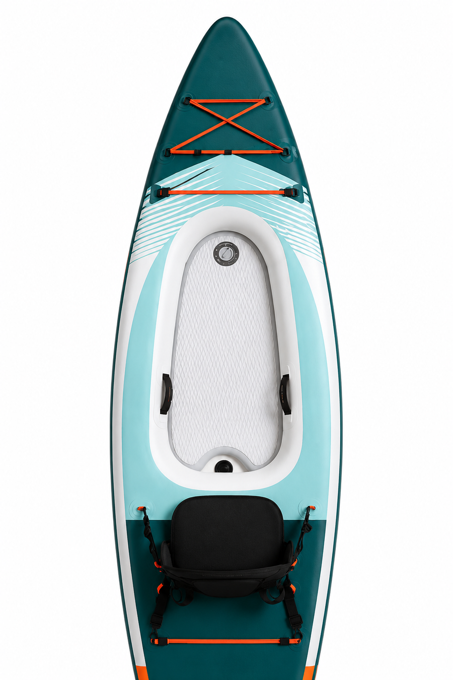 Premium 11'2" Expedition Double-Chamber Inflatable SUP-Kayak Hybrid