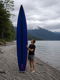 Premium 12'6" Ultra-Light Carbon Racing SUP – Woven Drop-Stitch DLW Core with 3K Carbon Stringers & Hydrodynamic Speedtail